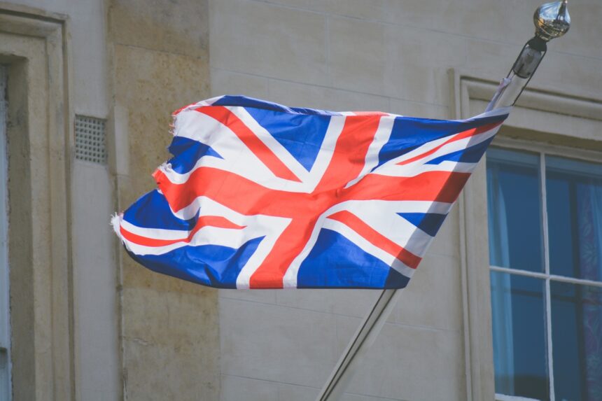londyn, wielka brytania, flaga, W. Brytania