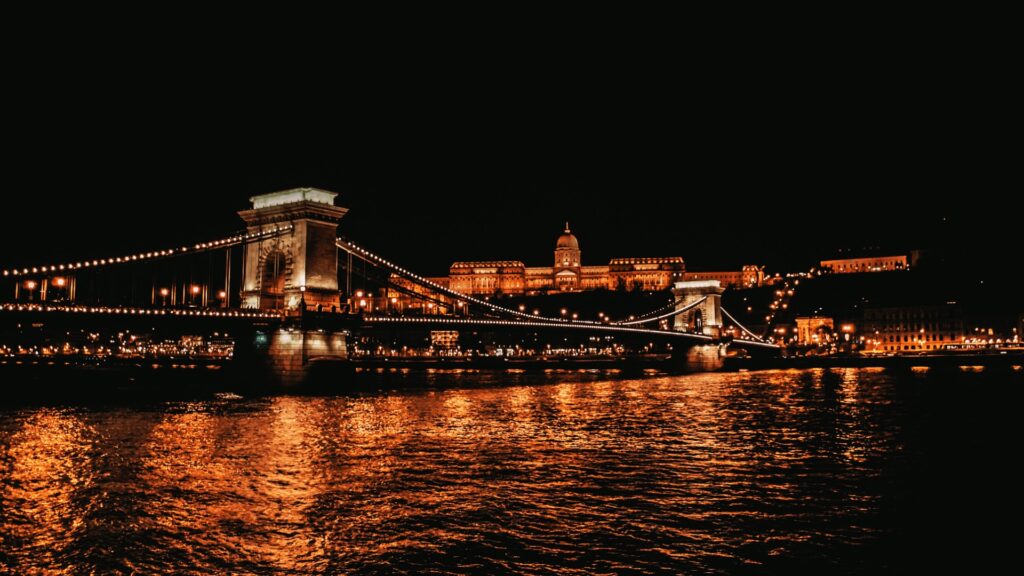 Budapeszt, Węgry, miasto, noc