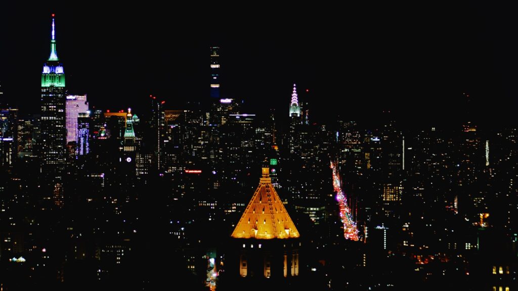 Nowy Jork, Stany Zjednoczone, Miasto, noc