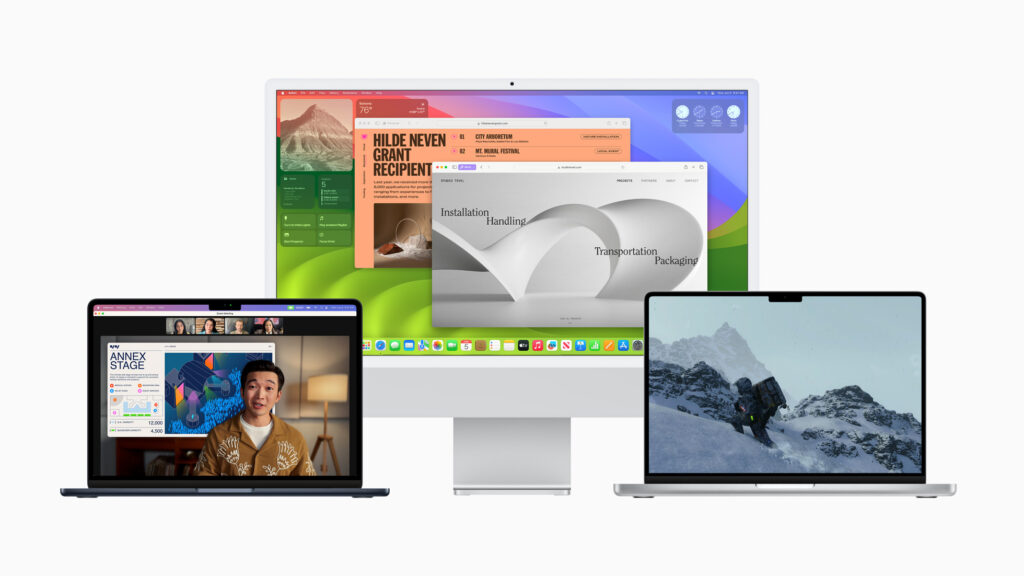 Apple WWDC23 macOS Sonoma hero 230605