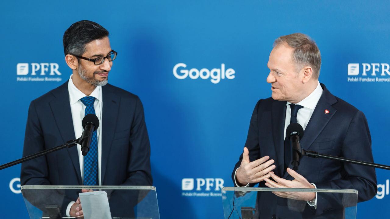 Google, Sundar Pichai, Donald Tusk