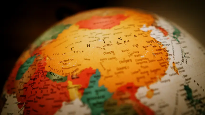 Chiny, mapa
