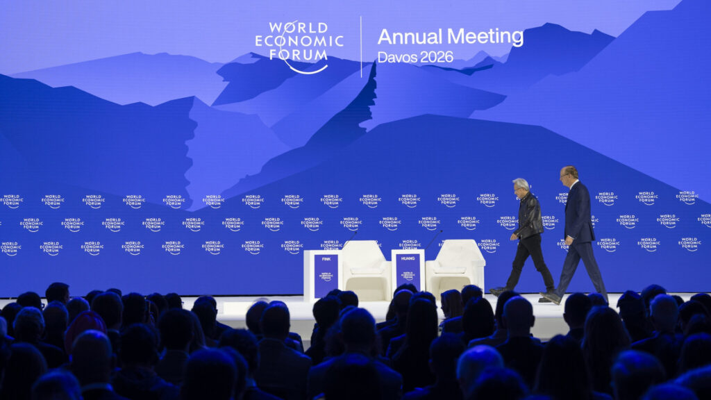 Davos 2026: koniec z romantyzowaniem AI. Pora na twardą rzeczywistość 2 Huang, Fink