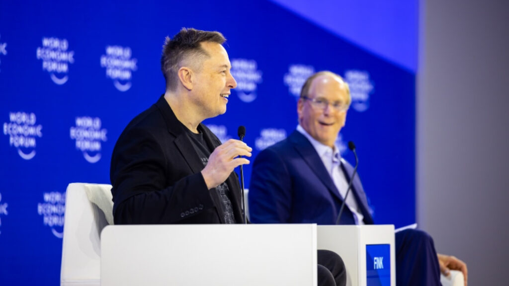 Davos 2026: koniec z romantyzowaniem AI. Pora na twardą rzeczywistość 4 Musk, Fink
