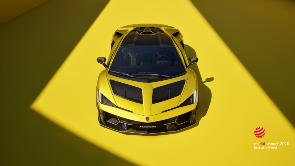 Lamborghini Fenomeno zdobywa nagrodę Red Dot 2026